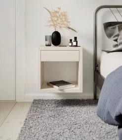 Zwevend Nachtkastje HUGO Met Lade In Berkenhout -Woninginrichting 00073f8e71df471a911a1886c4c9dd76 1