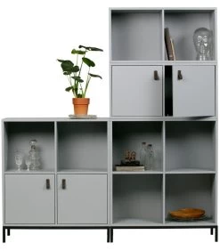 VTwonen Lower Case Four Open Incl Onderstel - Betongrijs - 93x81x35 7 VTwonen Lower Case Four Open Incl Onderstel - Betongrijs - 93x81x35 -Woninginrichting 0133aa7412e14f0e96b4c2b415e33503