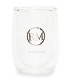Dubbelwandig Theeglas, Koffieglas Met RM Logo - Love RM - 330 Ml