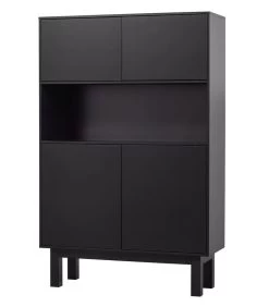 Exclusive Finca Buffetkast - Grenen - Zwart - 170x110x40