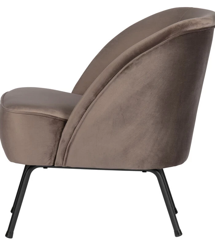 BePureHome Vogue Fauteuil - Velvet - Nougat - 69x57x70 5 BePureHome Vogue Fauteuil - Velvet - Nougat - 69x57x70 - Afbeelding 3