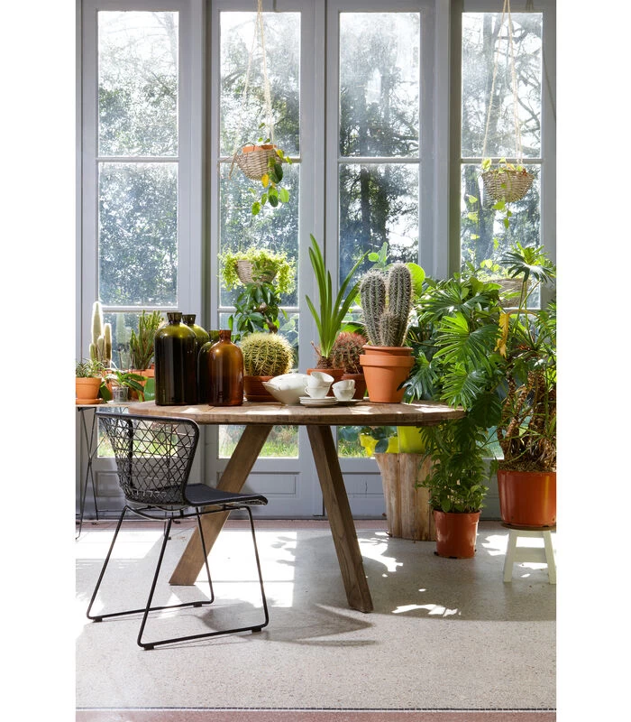 BePureHome Tondo Eettafel - Hout - Old Elm - 76x140x140 5 BePureHome Tondo Eettafel - Hout - Old Elm - 76x140x140 - Afbeelding 3