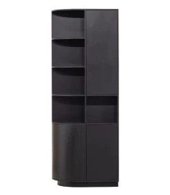 Exclusive Finca Opbergkast Rond Links - Zwart - 210x78x40