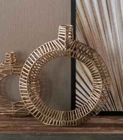 Vaas - Rustic Rattan Round Decoration Vase L - Naturel -Woninginrichting 0a3a846912214f1e919add2a7203f1f4