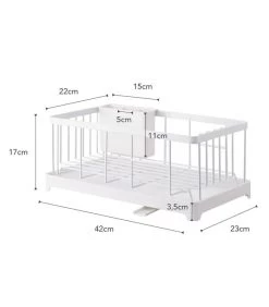 Yamazaki Sink Drainer Wire Basket - Tower - White -Woninginrichting 0b7893e114fa49ab8e67bf8a16a12851