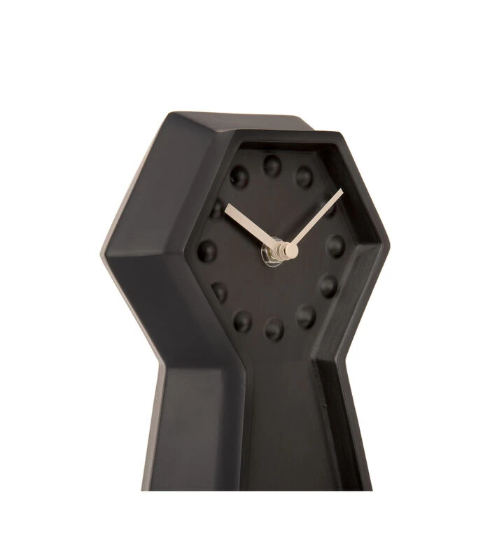 Karlsson Tafelklok Genuine - Zwart - 34x9,4x16cm 6 Karlsson Tafelklok Genuine - Zwart - 34x9,4x16cm - Afbeelding 4