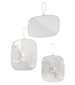 BePureHome Glass Spiegels - Metaal - Antique Brass - Set Van 3 -Woninginrichting 0ce0efdb54f44b91ac755c2654ee62ac