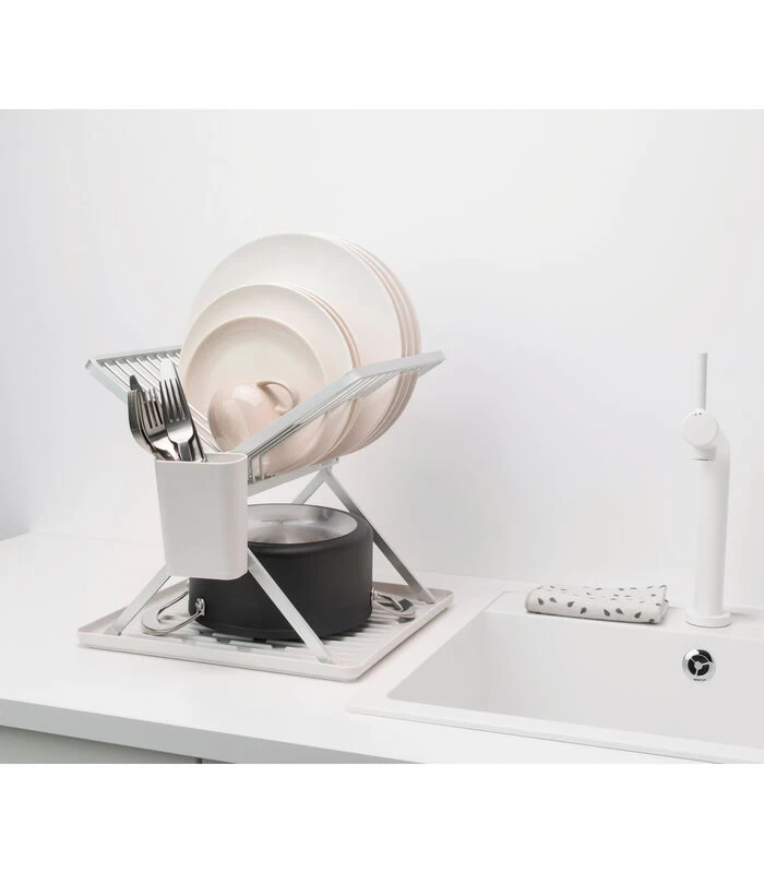 Brabantia SinkSide Inklapbaar Afdruiprek - Light Grey 4 Brabantia SinkSide Inklapbaar Afdruiprek - Light Grey - Afbeelding 2