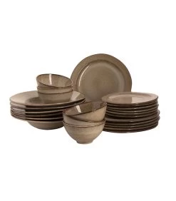 Palmer Serviesset Earth Stoneware 6-persoons 24-delig Bruin