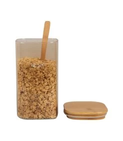 PRESENT TIME Voorraadpot Square - Zandbruin - 10x12x19 Cm -Woninginrichting 0f5ecad27cc54ee99d6831efe59b25b3