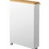 Yamazaki Semi-Closed Storage Cart - Tower - White