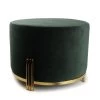 Poef 55xH40cm Velvet Groen Misa