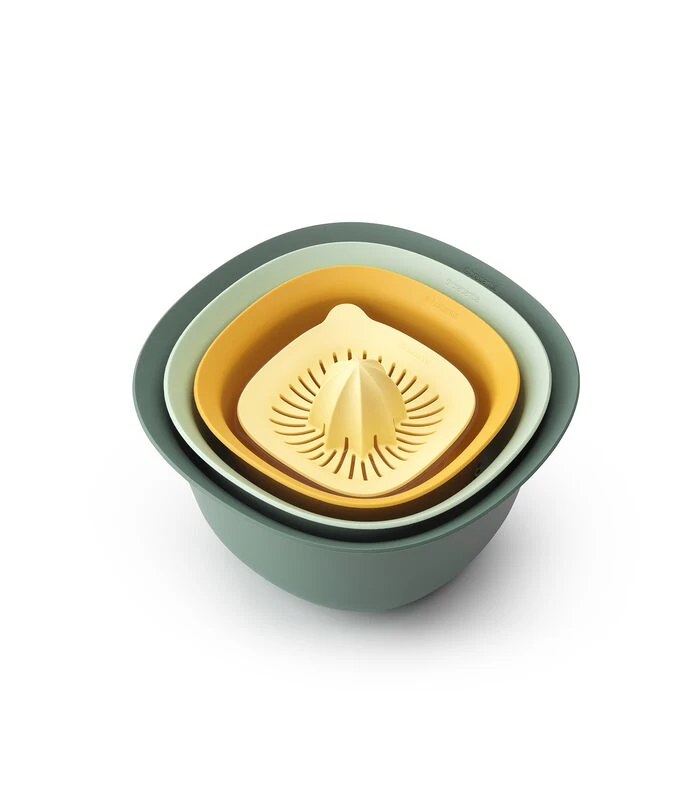 Brabantia Tasty+ Mengkommenset, 2x Mengkom, Vergiet, Citruspers 3 Brabantia Tasty+ Mengkommenset, 2x Mengkom, Vergiet, Citruspers