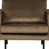 BePureHome Rodeo Fauteuil - Velvet - Taupe - 85x105x86