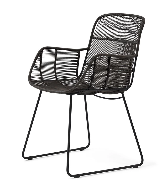 Tuinstoel - Draadstoel - Hartford Outdoor Dining Armchair - Zwart 4 Tuinstoel - Draadstoel - Hartford Outdoor Dining Armchair - Zwart - Afbeelding 2