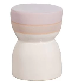 BePureHome Glazed Bijzettafel - Keramiek - Ashes - 43x33x33