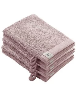 6x Remade Cotton Washandjes Poeder Roze