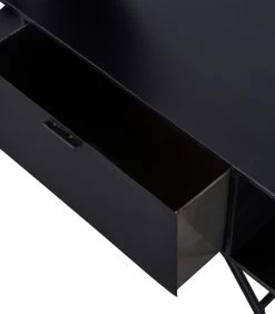 WOOOD Rink Kapstok Met Spiegel - Metaal - Zwart - 188x99x34 -Woninginrichting 2ae79011cfe74fce90565a998e717273