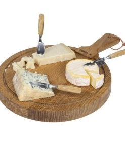 Kaasset Rond Friends - Kaasplank Met Kaasmesjes - Bruin - 29.5 Cm 8 Kaasset Rond Friends - Kaasplank Met Kaasmesjes - Bruin - 29.5 Cm -Woninginrichting 2b2dff25ada04cb3ba53842d62aab969