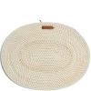 Placemat Ovaal, Gevochten Onderlegger - Crystal Bay - Wit/ Beige -Woninginrichting 2c3504d8b4554f10a73a05ef8a3ce1ba