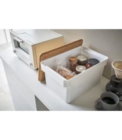 Yamazaki Bread Case With Knife Holder - Tower - White -Woninginrichting 2c982b5a9c3e4bb7b699c856b6598209