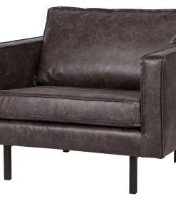BePureHome Rodeo Fauteuil - Recycle Leer - Zwart - 85x105x86 -Woninginrichting 2d1d1d5ebae94ca3be9a2bb9c93f83de