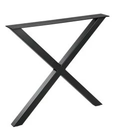 WOOOD Tablo X-Poot 1 Stuks - Metaal - Zwart - 72x79x10