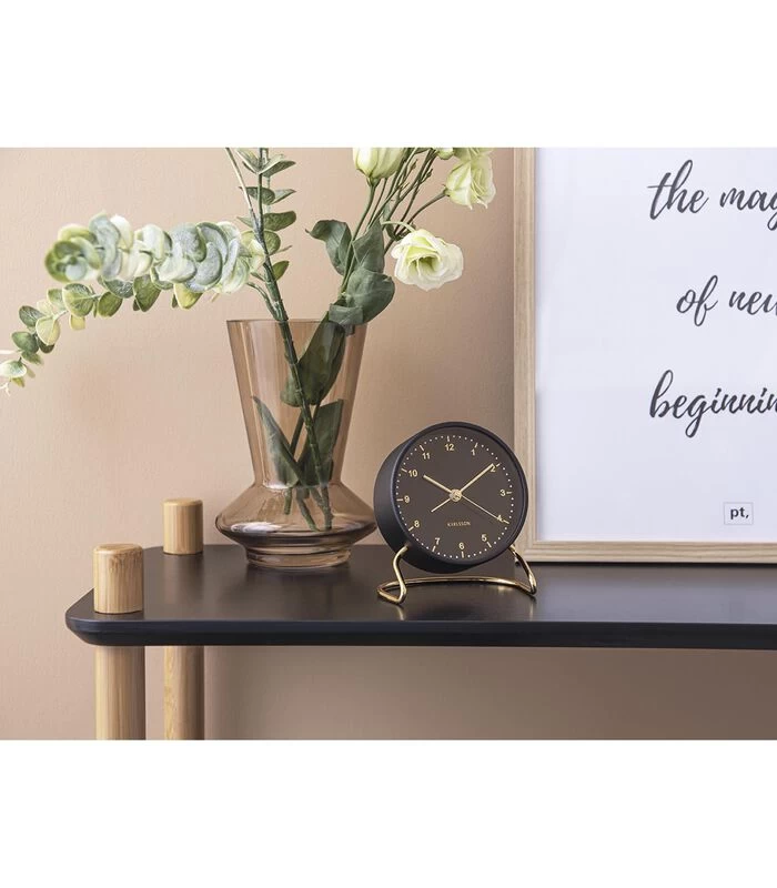 Karlsson Wekker Stylish Numbers - Zwart - Ø9x11cm 4 Karlsson Wekker Stylish Numbers - Zwart - Ø9x11cm - Afbeelding 2