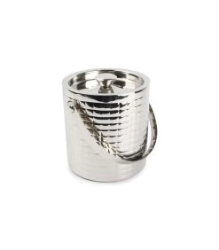 Ijsemmer 15xH16cm Patroon Zilver Bar