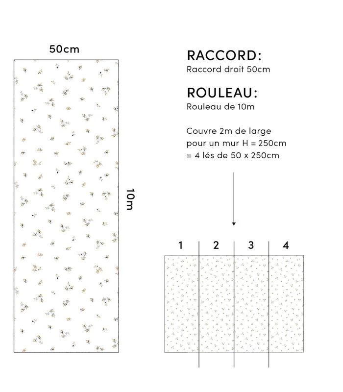 BRAYLYNN Behang - Kleine Bloemen Patroon 7 BRAYLYNN Behang - Kleine Bloemen Patroon - Afbeelding 5