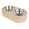 PRESENT TIME Voerbakjes Set Dinner Time - Large - Licht Hout - 18x7,8cm -Woninginrichting 31d1f617e0ce42ac9252d17b3dc1358f