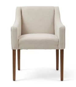 Eetkamerstoel Met Armleuning - Savile Row Dining Armchair Oxford Weave - Flanders Flax - Naturel
