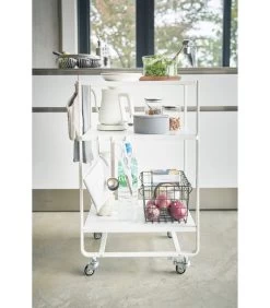 Yamazaki 3-tiered Kitchen Wagon - Tower - White -Woninginrichting 331ed1eb89fe446c9e6a5644311640fe