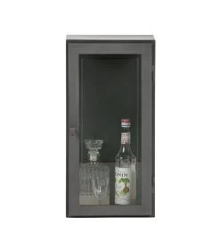 BePureHome Manta Hangende Vitrinekast L - Metaal - Grijs - 60x30x25 -Woninginrichting 3387c1ada0834e2f98c19bb69feec408