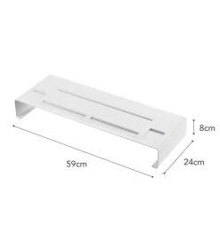 Yamazaki PC Monitor Stand - Tower - White -Woninginrichting 36908c6df7524a0c80676b51e5efd272