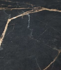 Exclusive Vida Bijzettafel - Porselein/Metaal - Zwart - 48x60x60 -Woninginrichting 3695df5c7bea479db2216bec579132ec