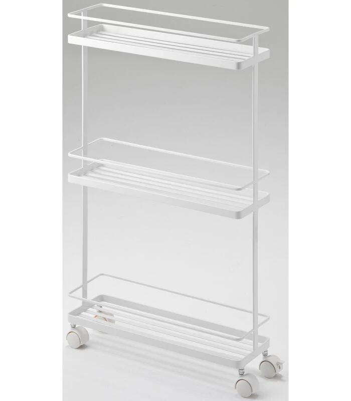 Yamazaki Storage Cart - Tower - White 3 Yamazaki Storage Cart - Tower - White