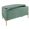 Leitmotiv Bank Snog XL - Velvet Jade Groen, Goud Geverfde Poten - 90x45x45cm -Woninginrichting 3a1fc8c26d0342bf9ecd0bb8bd183fee