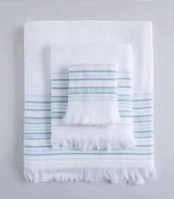 Handdoek Derin 30x50 Cm Wit/Lichtblauw -Woninginrichting 3c7e6e3bb7d542eb838f6e9f31920bc9