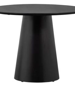 Nena Eettafel - Metaal/Hout - Zwart - 77x102x102