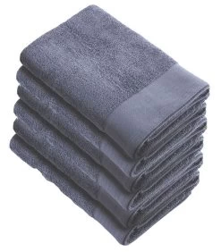 6x Soft Cotton Handdoeken 50x100 Cm Indigo