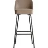 BePureHome Vogue Barstoel - Fluweel - Khaki - 103x50x55 -Woninginrichting 402ee193228d42c8b5db0b3a238a41ed
