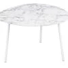 Leitmotiv Bijzettafel Ovoid - Wit - 58,5x51x38 Cm -Woninginrichting 40ebd9700945463297f3b95a6e5877f6