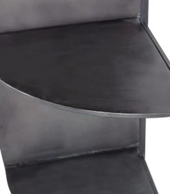 Kuga Hoekrek - Metaal - Zwart - 199x43x41 -Woninginrichting 42eb6adb69e74a90819eec972718184b