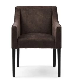 Eetkamerstoel Met Armleuning - Savile Row Dining Armchair - Berkshire Stof - Bruin