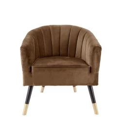 Leitmotiv Stoel Royal - Velvet Chocolade Bruin - 70x71x80cm