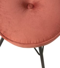 WOOOD Bella Kruk - Velvet - Brick Red - 53x33x33 -Woninginrichting 46b0e7d49cf84b37a5abd440fd999292