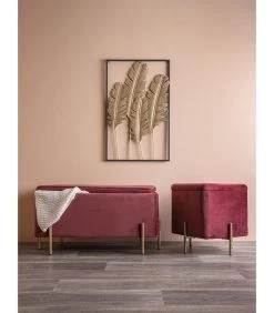 PRESENT TIME Muurkunst Feathers - IJzer, Goud - 89x53x1,5cm 8 PRESENT TIME Muurkunst Feathers - IJzer, Goud - 89x53x1,5cm -Woninginrichting 473a169fd3c94dba9ab023eec7136d97