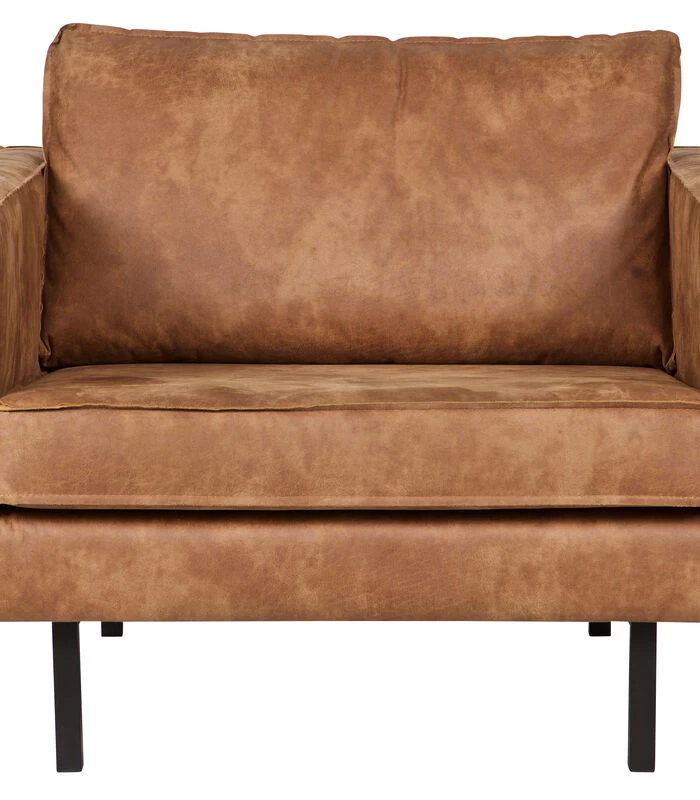 BePureHome Rodeo Fauteuil - Recycle Leer - Cognac - 85x105x86 3 BePureHome Rodeo Fauteuil - Recycle Leer - Cognac - 85x105x86