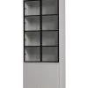 VTwonen 4-Deurs Vitrinekast Basic - Grenen - Mist - 230x101x40 -Woninginrichting 49babf8699674686a34e0266ededade9
